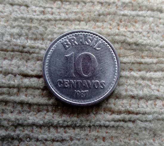 Werty71 Бразилия 10 сентаво 1987
