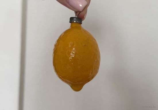 Елочная игрушка Лимон СССР