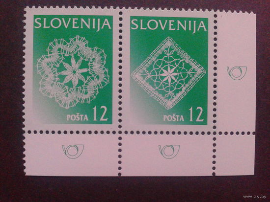 Словения 1997 стандарт, кружева сцепка