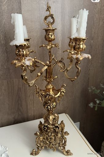 Канделябр бронзовый 2 шт