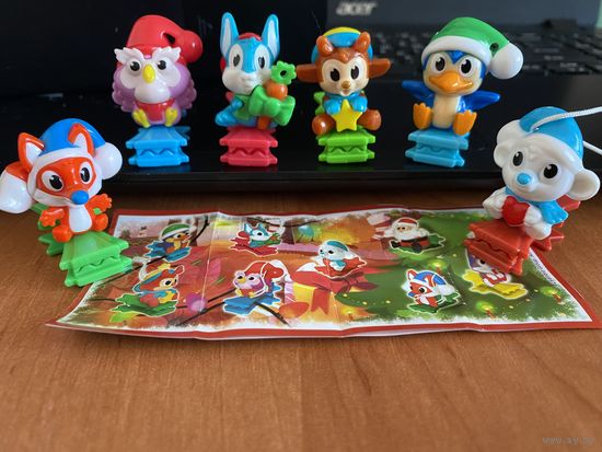 Игрушки из новогодней серии киндеров