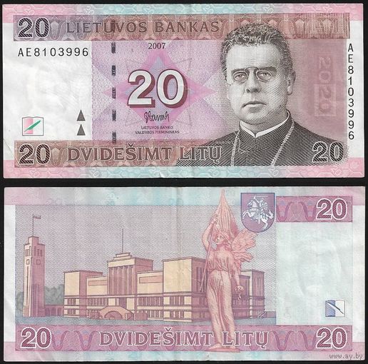 Литва - 20 лит - 2007