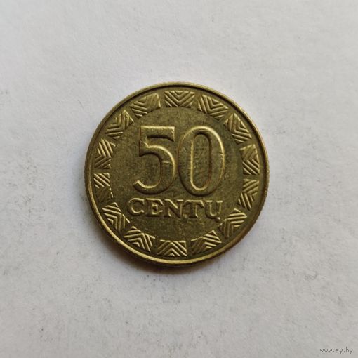 Литва 50 центов 1999 г.