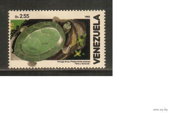 Венесуэла-1982(Мих.2198) , **  , Морская  Фауна, Черепаха