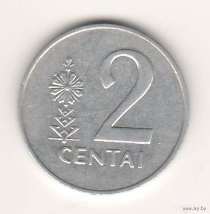 Литва,2 centai 1991 (*2)