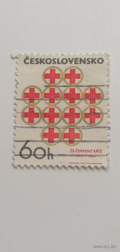Чехословакия 1969. 50-летие Чешского Красного Креста и Лиги обществ Красного Креста