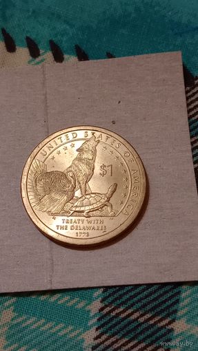 США 1 доллар 2013 договор с Делаварами