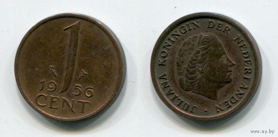 Нидерланды. 1 цент (1956)