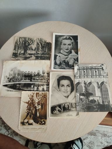 Все лоты с 1 Рубля. Лот старых фотографий и открытка.