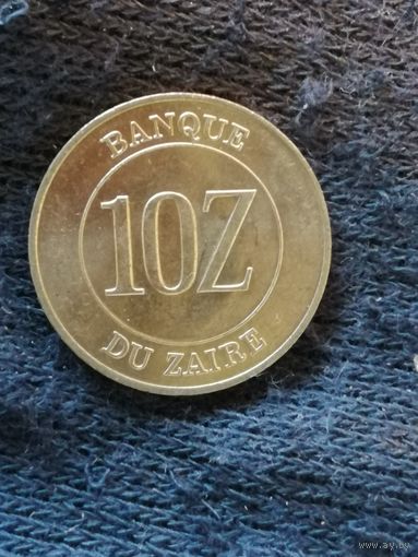 Заир (ДР Конго), 10 заир, 1988 год, KM# 19