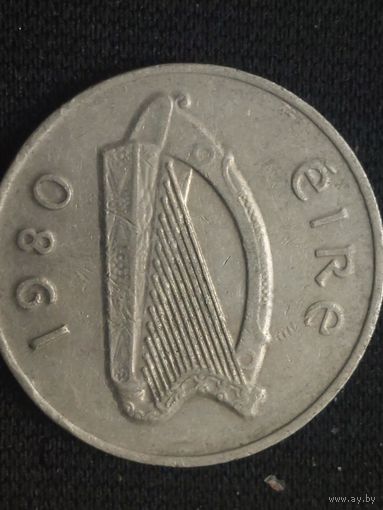 10 пенсов ирландия 1980