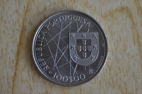 Португалия 100 эскудо 1989 (Открытие Азорских островов)