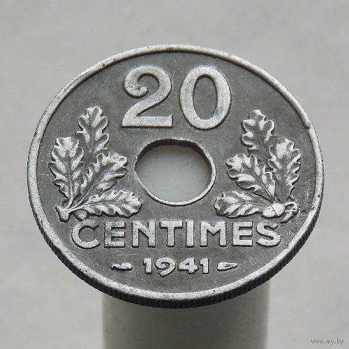 Франция 20 сантимов 1941 Режим Виши