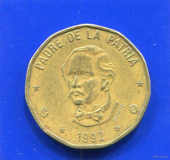 Доминиканская Республика , Доминикана 1 песо 1992