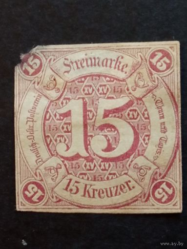 Старые германские государства. Турн-и-таксис Mi24. 1859г.