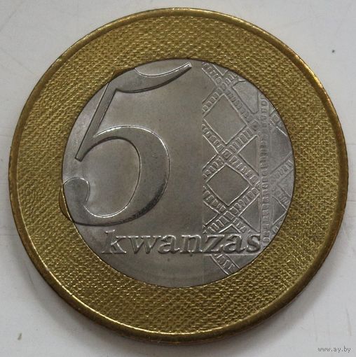 Ангола 5 кванза 2012 год. А-9