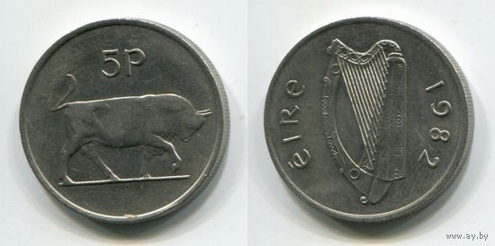 Ирландия. 5 пенсов (1982, XF)