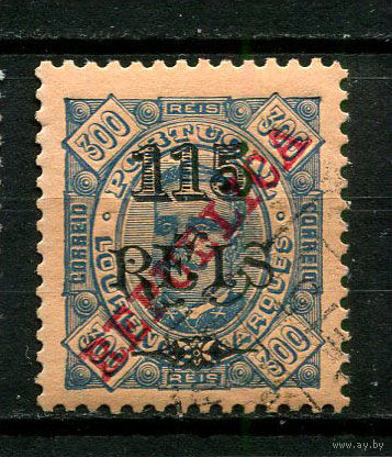 Португальские колонии - Лоренсу-Маркиш - 1902 - Надпечатка 115 REIS на 300R - [Mi.58] - 1 марка. Гашеная.  (Лот 35Jv)-T25P9