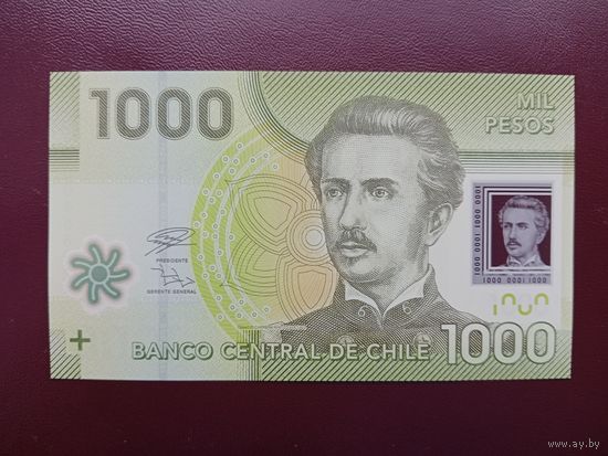 Чили 1000 песо 2020 UNC