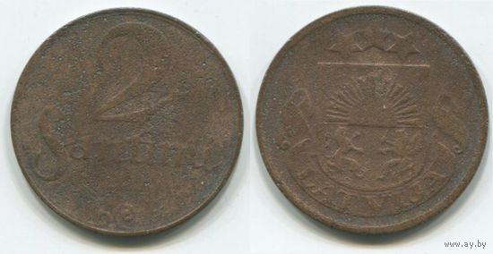 Латвия. 2 сантима (1922)