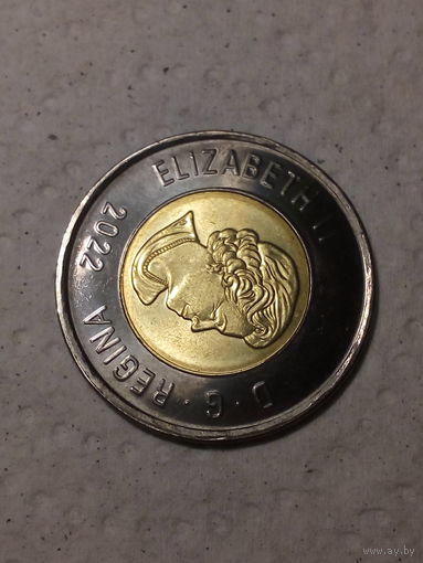 2 доллора Канада 20022 чёрный