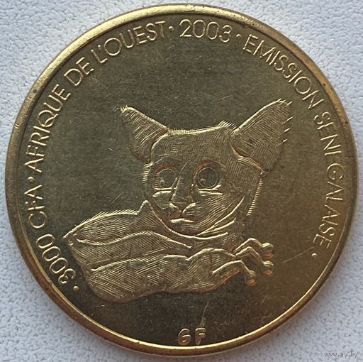 Сенегал 3000 франков 2003 г. Галаго