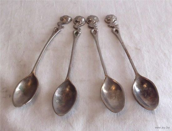 Ложка кофейная Хильдесхаймская роза 4 шт одним лотом 01