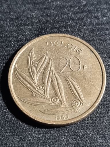 Бельгия 20 франков 1980