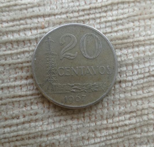 Werty71 Бразилия 20 сентаво 1967 Нефть