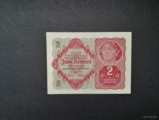 2 кроны 1922 года. Австрия. UNC. Распродажа.