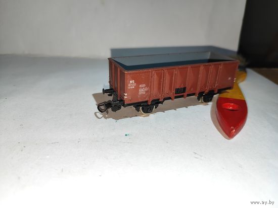 Полувагон 2-х осный PIKO с повреждениями.НО.1:87.16,5 мм.