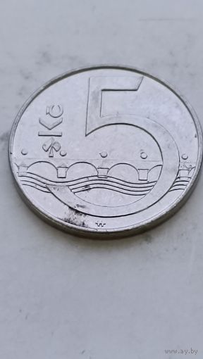 5 крон 2013 года Чехия. Монета не чищена. 718