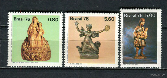 Бразилия - 1976 - Искусство - 3 марки. MNH.  (Лот 3HF)-T41P9