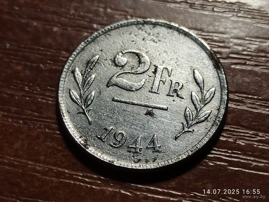 Бельгия 2 франка 1944