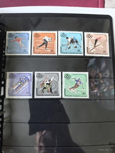 Лот чистых марок монголия спорт