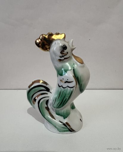 Фарфоровая статуэтка "Петух", "Петушок золотой гребешок". АУКЦИОН не с рубля без МПЦ. ДФЗ