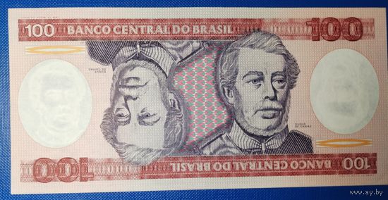 Бразилия 100 крузейро 1981-1984 г.
