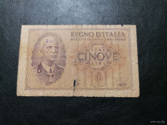 Италия 5 лир 1944