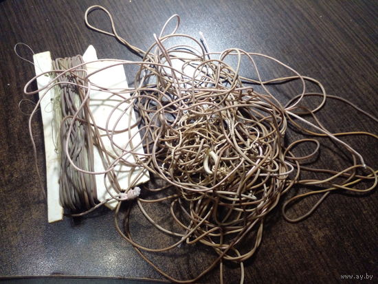 Леска, крючок, резинка, жгут для рыбалки. ЗА ВСЕ