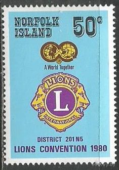 Норфолк. Эмблема Международного Леон-клуба. 1980г. Mi#237.