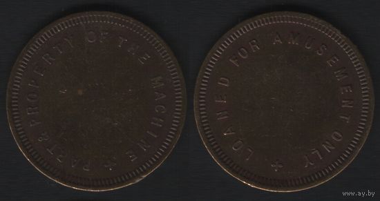 Part & Property of the Machine -- Loaned for Amusement Only (без дырки) (30,2мм8,76гр) (f0