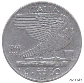 50 чентезимов 1941 Италия
