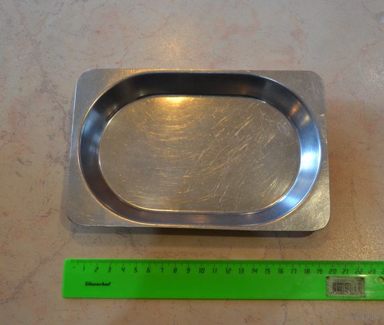 Тарелка нержавейка. СССР.