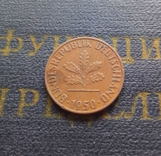 1 пфенниг 1950 (G) Германия ФРГ #24