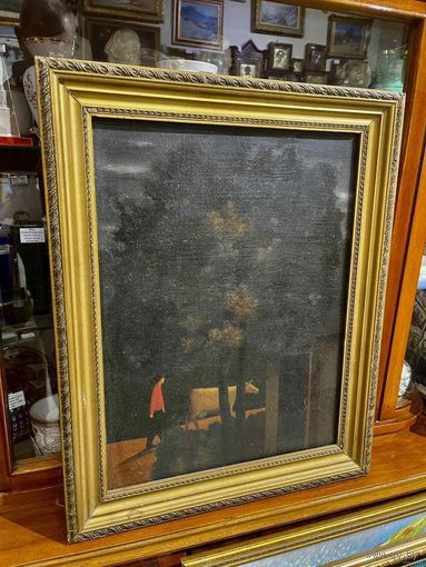 Довгялло М.Х "В деревне", холст, масло. Размер 57х71,5 см.