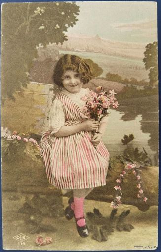 Детская открытка. Франция. Начало 20-го века.