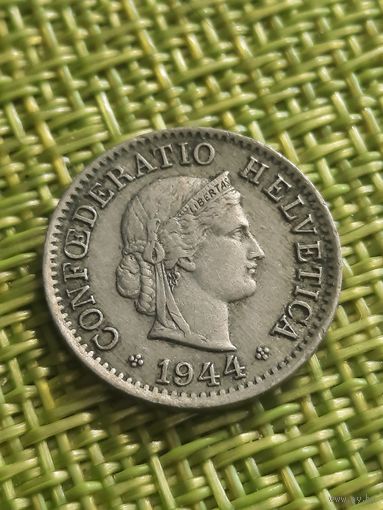 Швейцария 5 раппен 1944 г