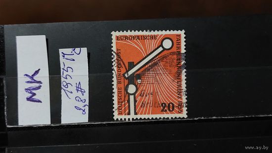 ГЕРМАНИЯ 1955г. Полная серия. Гаш.