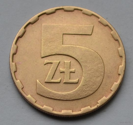 Польша, 5 злотых 1984 г.