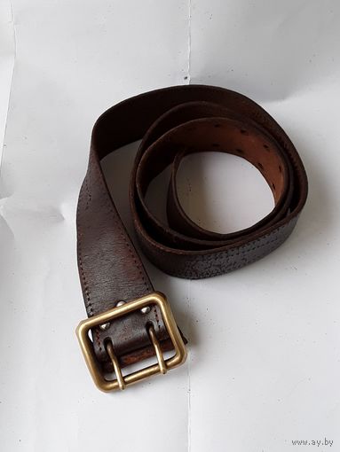 Ремень с пряжкой  офицерский портупея  кожа